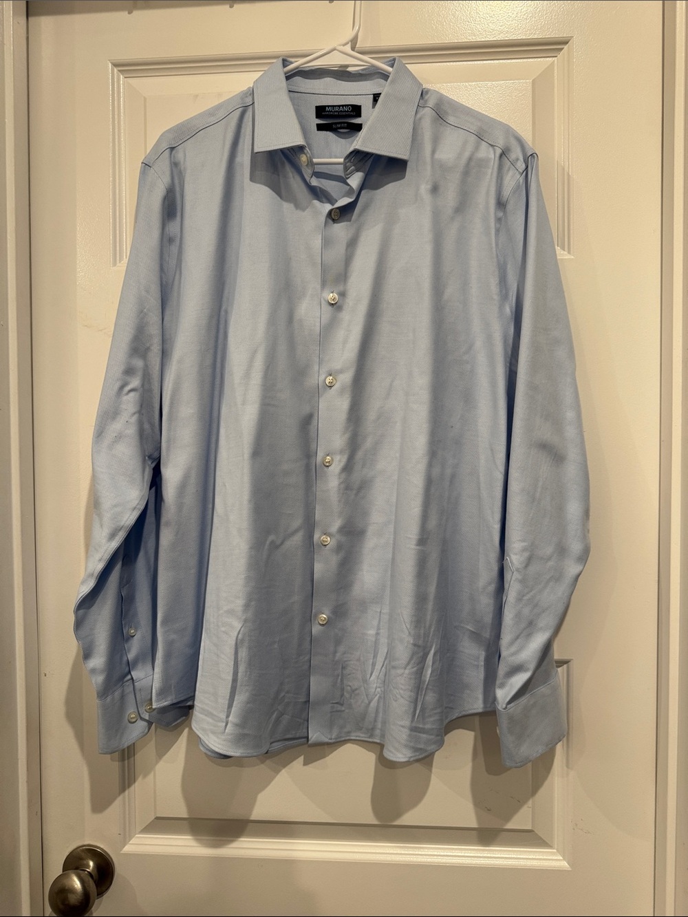 Murano Light Blue Men's Dress Shirt - Classic Spread Collar
